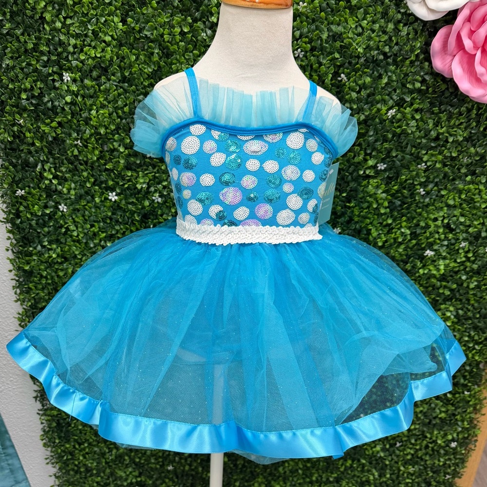 Enchanting Blue Kids Dance Costume